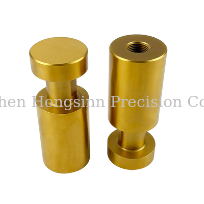 Harga bagus Precision CNC Lathe Parts with +/-0.005mm Tolerance and Customized Color Anodizing Surface Treatment On line